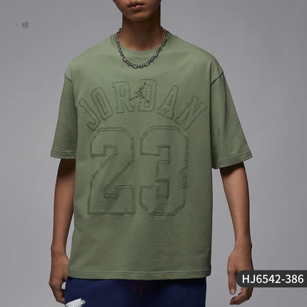 Nike Official Genuine Jordan Men's Printed Simple Daily Soft Short Sleeve T-Shirt HJ6542-386