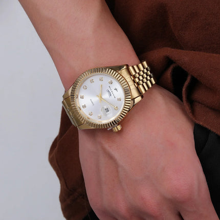 Men's Sport Wristwatches Casual Simple Fashion Calendar Week Quartz Watch Male Watches Reloj for Christmas New Year Gifts