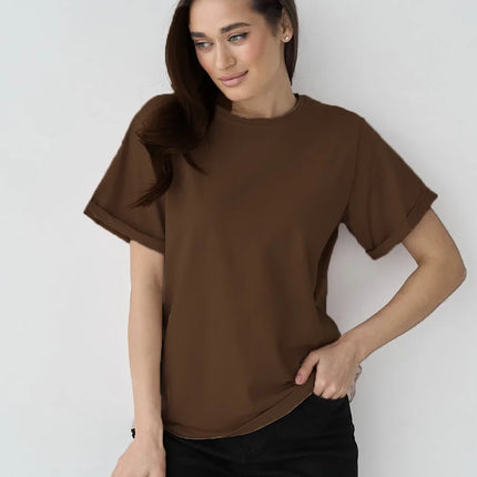 Botvotee 21 Colors Ins Fashion Summer Oversized Basic Solid T-Shirts for Women 100% Cotton White Black Pink T-shirt Casual Tops
