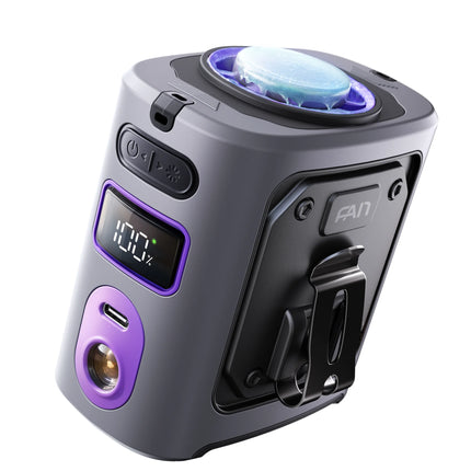 MUXNW Rechargeable Waist Fan Clip On Cooling 8000mAh Portable for Camping Outdoor
