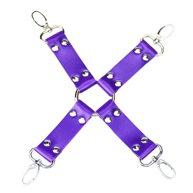 BDSM Sex Toys Cross Buckle Tied Shackles Bondage Gear Handcuffs Leg Irons FOOTcuffs for Couples Cosplay Adult Sex Games