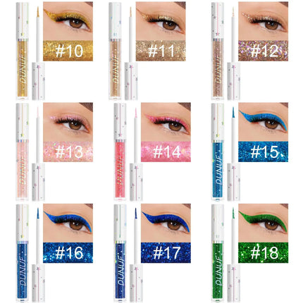 1PC Shiny, Colorful, Quick-drying, Blasting, Waterproof, Vibrant Liquid Eyeliner and Eyeshadow, Ideal Holiday Gift Collection