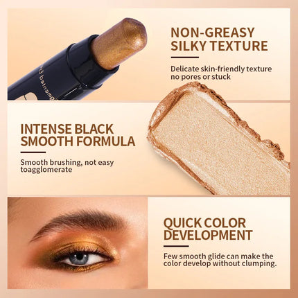Pearl Shimmer Eyeshadow Stick Set, Waterproof and Long-lasting Eyeshadow Set with Easy Application Capabilities