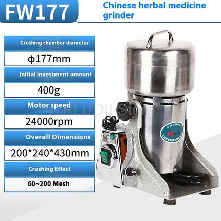 High Speed Grinder For Animal Feed Grain Herb Medicine Powder Making Machine Multi-functional Durable For Farm Factory Use