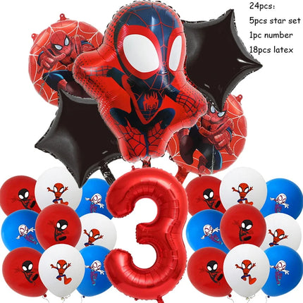 Spidey And His Amazing Friends Happy Birthday Party Decorations SpiderMan Theme Balloons Supplies Tablecloth Tableware Kids Gift