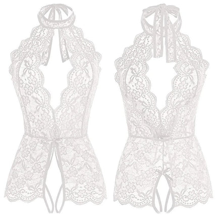 Sexy Lingerie Porno Women Plus Size S-2XL Bodysuit Role Play Clothes Transparent Nightgown Open Crotch Underwear Exotic Costumes