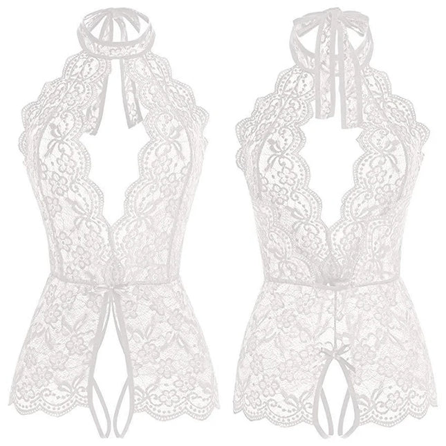 Sexy Lingerie Porno Women Plus Size S-2XL Bodysuit Role Play Clothes Transparent Nightgown Open Crotch Underwear Exotic Costumes