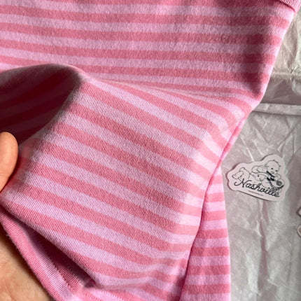 Pink Striped Collection Tshirt Women Simple Casual Cotton Buttons T-shirts Sweet Cute Preppy Style Camisole+Slim Short Pants Y2K