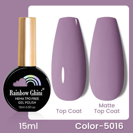 RG 15ml 17 Colors Purple Series Nail Gel Polish Semi-permanent Rich Violet Nail Polish Purple Glitter Gel Varnish For Manicure