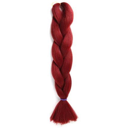 24 inch 100 gram 1 piece per package synthetic braid high quality synthetic braiding crocheting hair