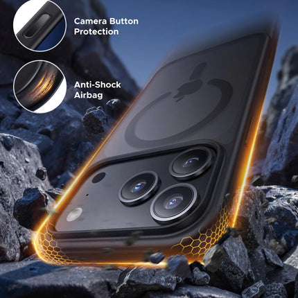 UGREEN Black Magnetic Case for iPhone 17 16 Pro Max Case Shockproof Cover for iPhone 17 Pro Max Plus 17pro Macsafe TPU Cases