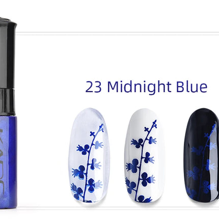 KADS Nail Art Stamping Polish 1 Bottle White Black Gold Stamping Nail Lacquer of Acrylic Paint Tool Beauty Decoration Vernish