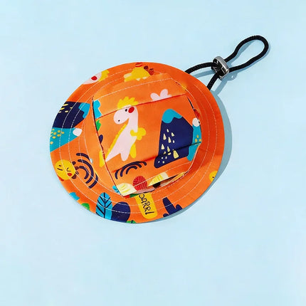 Adjustable Ear Exposed Pet Bucket Hat Summer Sun Hat Cute Print For Small Medium Large Dogs Cats Puppy Pet Accessories