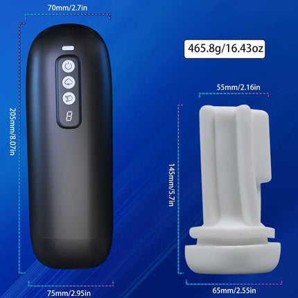 Automatic Masturbator for Men Penis Blowjob Sucking Vibrator Machine Vagina Pocket Pussy Male Masturbation Cup Sex Toy for Adult