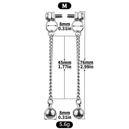 QKKQ Stainless Steel Chest Clamp Breast Bondage Nipples Pleasure Wearable Erotic Bra Nipple Stimulation For Women Sexy Tools
