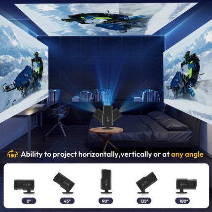 HY320mini 4K Android 11 Projector Native 1080P 390ANSI Dual Wifi6 BT5.0 1920*1080P Cinema portable Projetor upgrated HY300