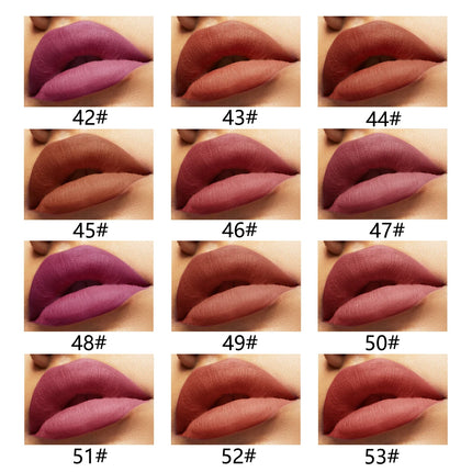 12pcs Velvet Matte Lip Liner Set - Long-Lasting Versatile Shades Longlasting Lip Makeup Berry, Brown, Pink Lip Pencil