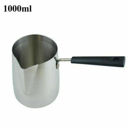 DIY Long Handle Soap Pot Steel Making Jug Tool Wax Melting Pot Candle Pitcher Coffee Cup