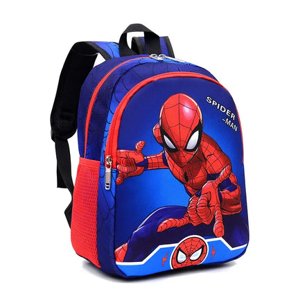 Marvel Spiderman Schoolbag Anime Movies Avengers Cartoon Figure Iron Man Captain America School Backpack Gifts