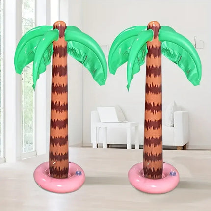 2pcs Inflatable Palm Tree Large Size Coconut Tree Beach Swimming Pool Party Decoration Balloon Tree Prop