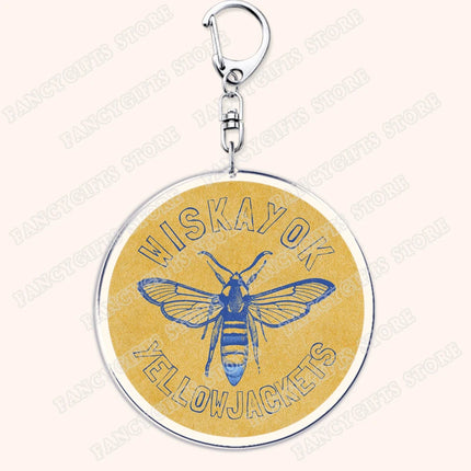 Yellowjackets Keychain for Accessories Bag Jackie Taylor Natalie Scatorccio Shauna Shipman Keyring Jewelry Fans Friends Gifts