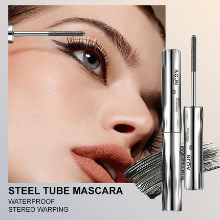 Steel Tube Mascara,Lengthens,Curls Lashes Volumizing Mascara Lasting for Party Makeup & Holiday Cosmetics for Enhanced Eyes