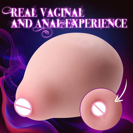 Artificial Vagina Male Masturbation Cup Realistic Papaya-shaped breasts Soft Touch Pockt Pussy Masturbator Sex Toys for Men