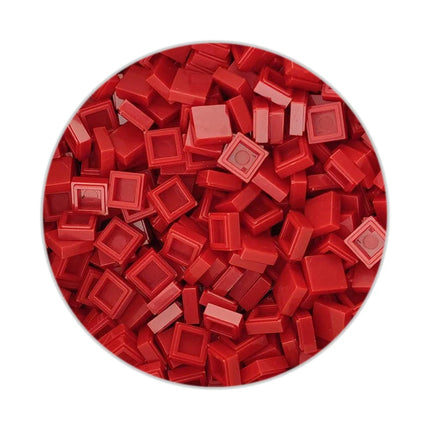 200/330/660pcs MOC Pixel Particles Plate Smooth 1x1 DIY Building Blocks Flat Square Bricks Halloween Christmas Children Toy 3070