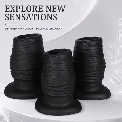 Big Speculum Hollow Anal Plug Soft Silicone Butt Plug Training Expander Dilator Dilation Fisting Adult Sex Toy for Women Men Gay