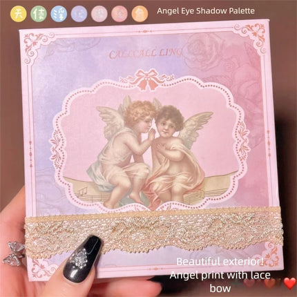 Pearl Matte Waterproof Eye Shadow Palette Blush Glitter Highlighter All In One Embossed Angel Face Contour Makeup Collection