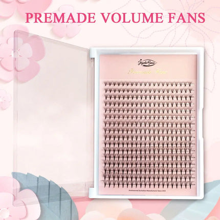 Goddess Premade Volume Fans 4D 5D 6D 7D 8D 10D 12D 14D 16D 20D Individual Lashes Extension Pointy Stem 320 Fans  Faux Mink