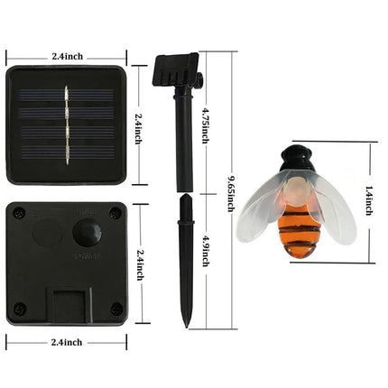 5M/10M Solar Lights String 20/50 Led Honey Bee Shape Solar Powered Fairy Lights For Outdoor Home Garden Fence Summer Decoration