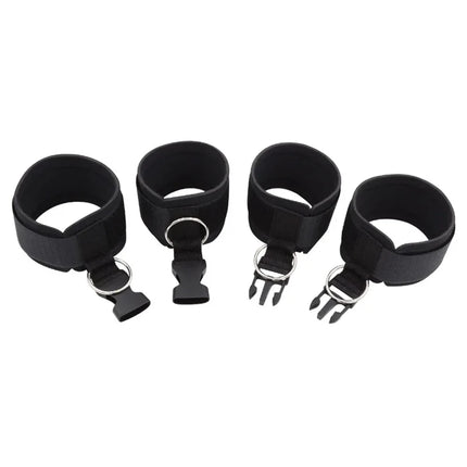 2PCS Sex Wrists & Ankle Cuffs Erotic Handcuff Adjustable Soft Hand Restraint Cuffs Couple Role Play Games Toys Sex Accessories