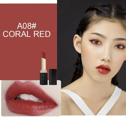 8 colors Lipstick Waterproof Sweatproof Long-lasting Makeup Glitter Matte Velvet Nude Lipstick Women Cosmetics Makeup