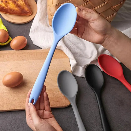 Silicone Spoon Stirring Long Handle Spoon Heat-resistant and Non-stick Food Grade Kitchen Accessories Silicone Cooking Tools