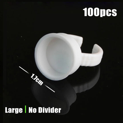100/1000PCS Microblading Pigment Glue Rings Tattoo Ink Holder S/M/L Eyebrow Makeup Accessories Eyelash Extension Glue Cups