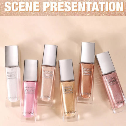  Liquid Highlighter Starlight Liquid Fine Sparkle for Face Body Long-Lasting Glow for Stage Festival & Photography Makeup