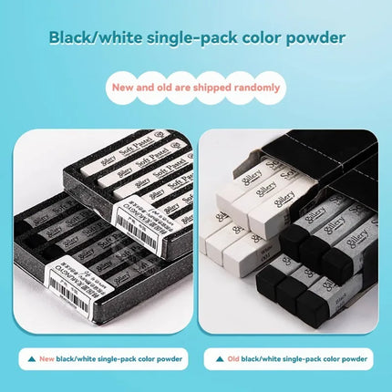 6/12Pcs Sketching Chalk Set Black White Non Toxic for Student Artist Drawing Sketch Graffiti Colorful Sticks Crayons Soft Pastel