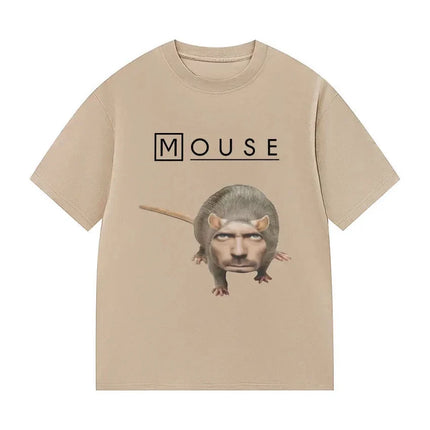 House_Mouse MD Funny Graphic T-shirt Men Women Casual Oversized Short Sleeve T Shirt Fashion High Quality Cotton Tees Streetwear