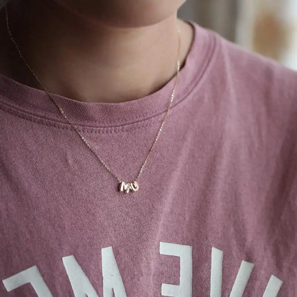 GOLDtutu 14K Solid Gold Letter Pendant for Women and Girls, 26 Tiny Initials, Name Necklaces Pendant, Best Birthday Gift, kj254