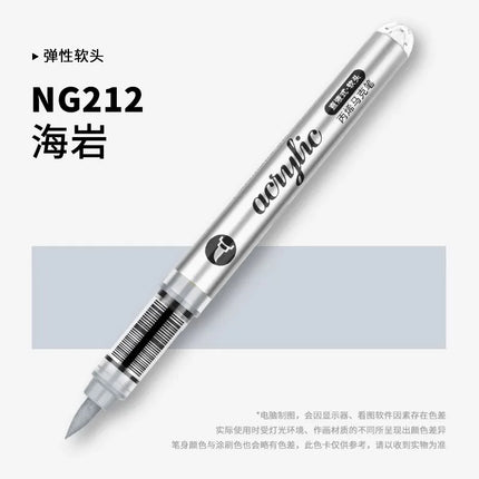 GRASP 120/1 Colors Acrylic Marker Pens Waterproof Pen Soft Brush Nib Student Art for Glass Stone Art School Supplies Stationery