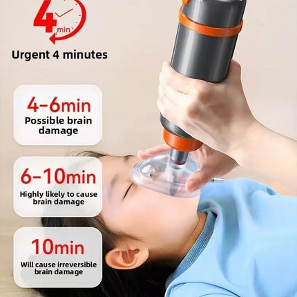 Heimlich anti choking device throat negative pressure suction device household portable automatic first aid anti asphyxia device
