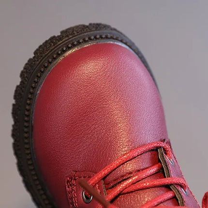 2025 Spring Autumn Winter Ankle Boots Light Girl Platform Shoes Burgundy Beige Black Boys Short Boots Super Cozy Shoes