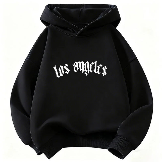 Fashion Los Angeles Letter Printed Hoodie Kids Children's Sweatshirt Hoody for Boys Girls Autumn Spring Casual Hoodies