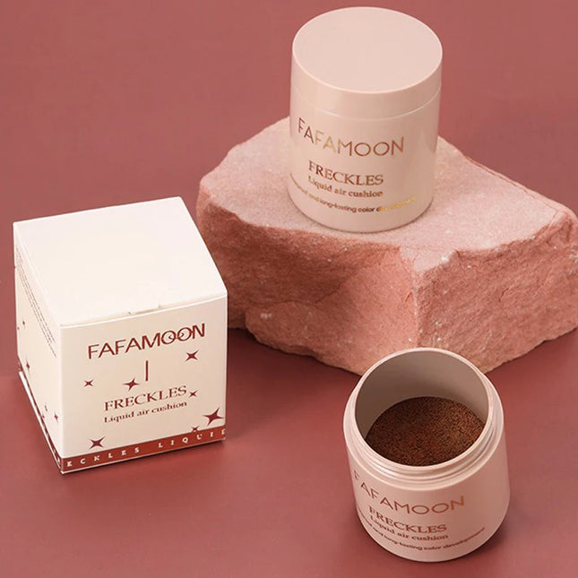 Gold Brown Natural Freckles Stamp Air Cushion Kit Simulation Fake Spot Freckle Liquid Powder Waterproof Long Lasting Makeup