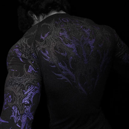 2026 New Dragon Awakening Pattern Gym Long Sleeve Top for Spring and Summer Running Swimming Weightlifting Fitness Clothes