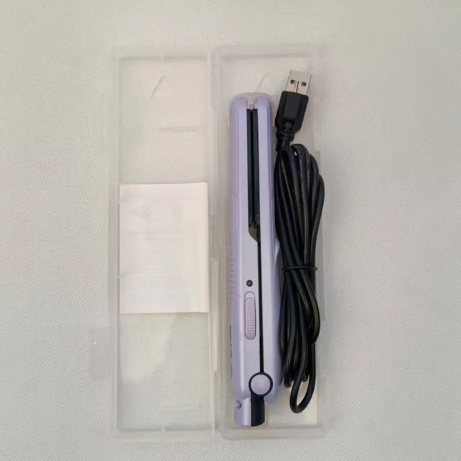 WizHuas 10PCS Portable USB Mini Straightener with 2 Meters USB cable,Micro-USB,5V/2A,PTC ceramic heating elements,On-Off switch