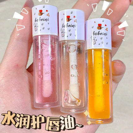 3pcs Moisturizing Lip Oil, Nourishing Brightening Lip Oil Style Care Lip Oil Moisturizing Hydrating Lip Balm,  Lip Moisturizer
