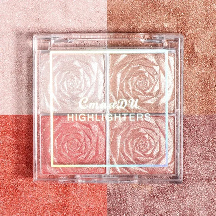 Highlighter Contour Palette illuminator Makeup 3D Bronzer Matte Contour Powder Rose Blush Highgloss Palette Cosmetics