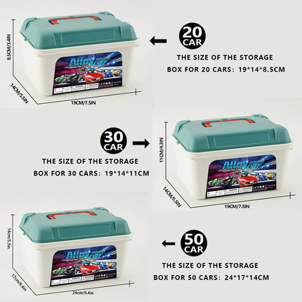 Children's Toy Car Set, Includes Metal Cars with Pull-Back Function and Storage Box, 20/30/50Pcs Small Cars in Random Colors, Perfect Birthday Gift for Boys and Girls Aged 3 and Above